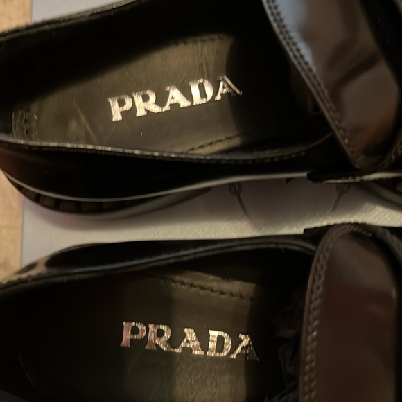 Prada Leather Triangle Logo Loafer - Picture 6 of 12